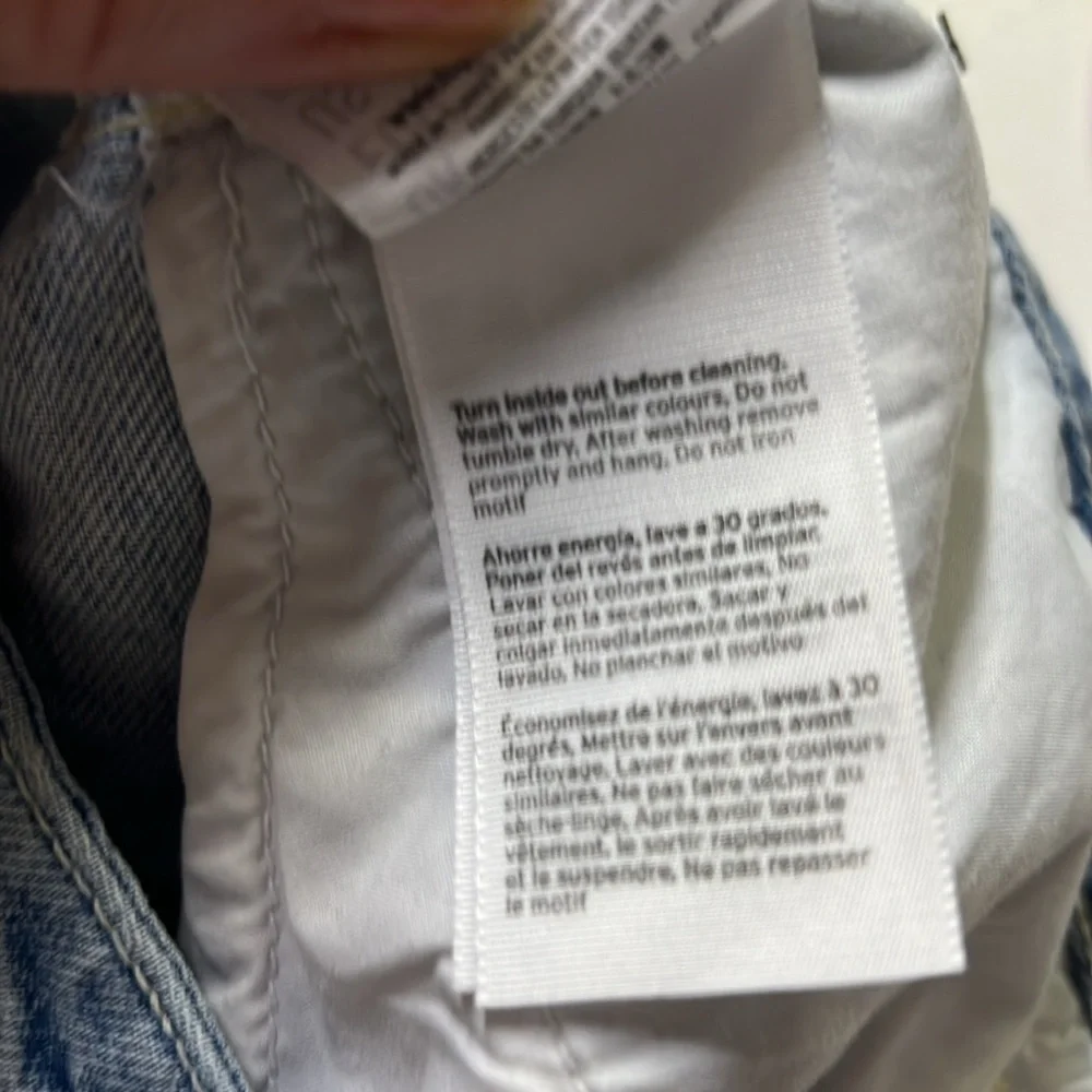 Top Shop Love Me Not Denim Shorts